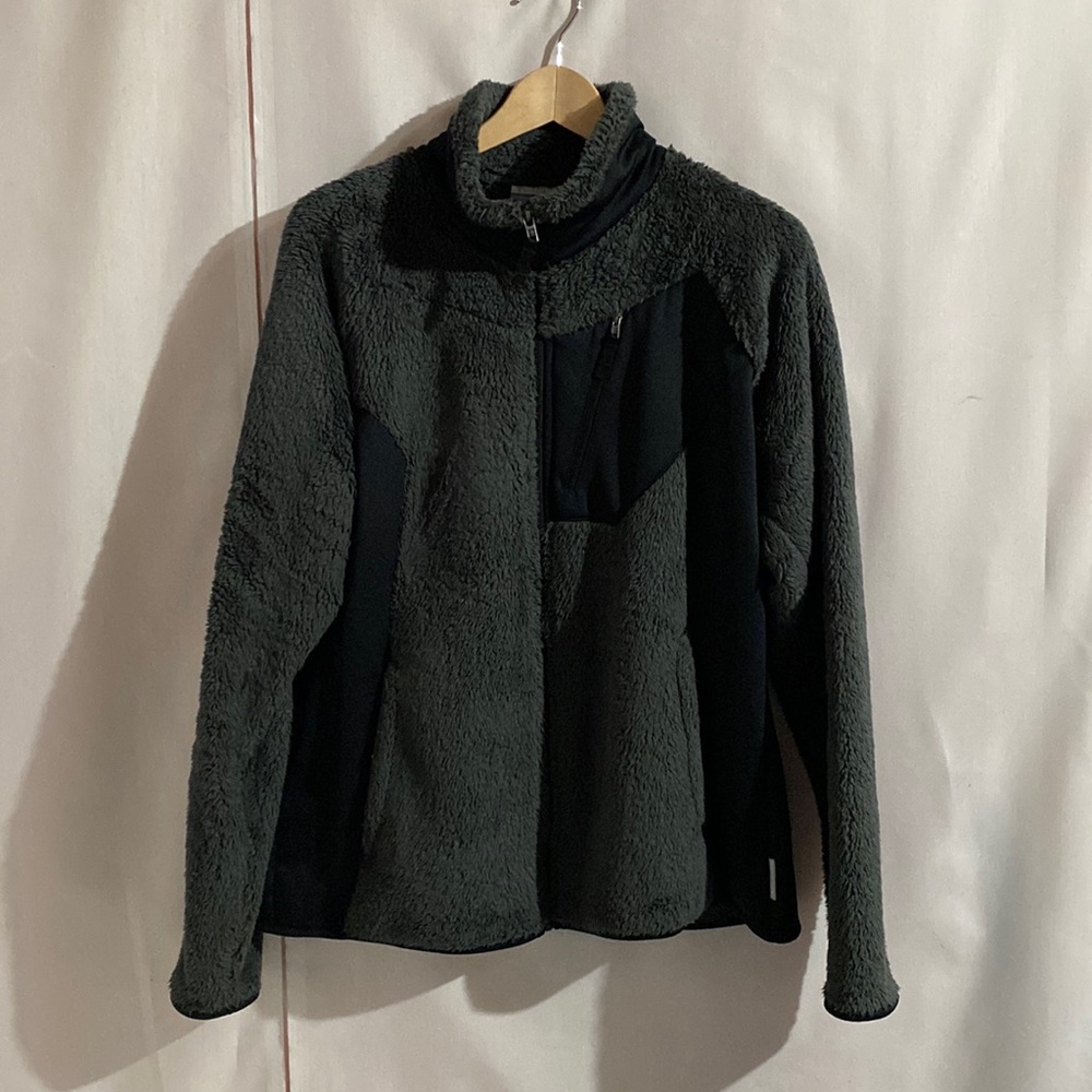 Women’s Columbia Grey Fuzzy Full Zip Fleece - Womens XL